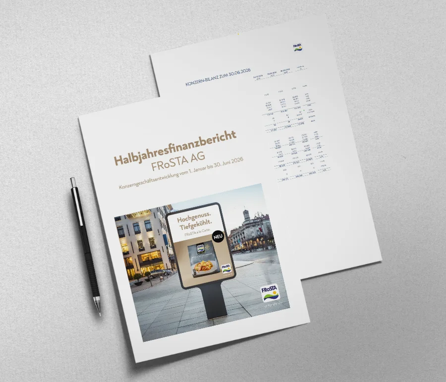 Halbjahresfinanzbericht der FRoSTA AG 2026 Teaser
